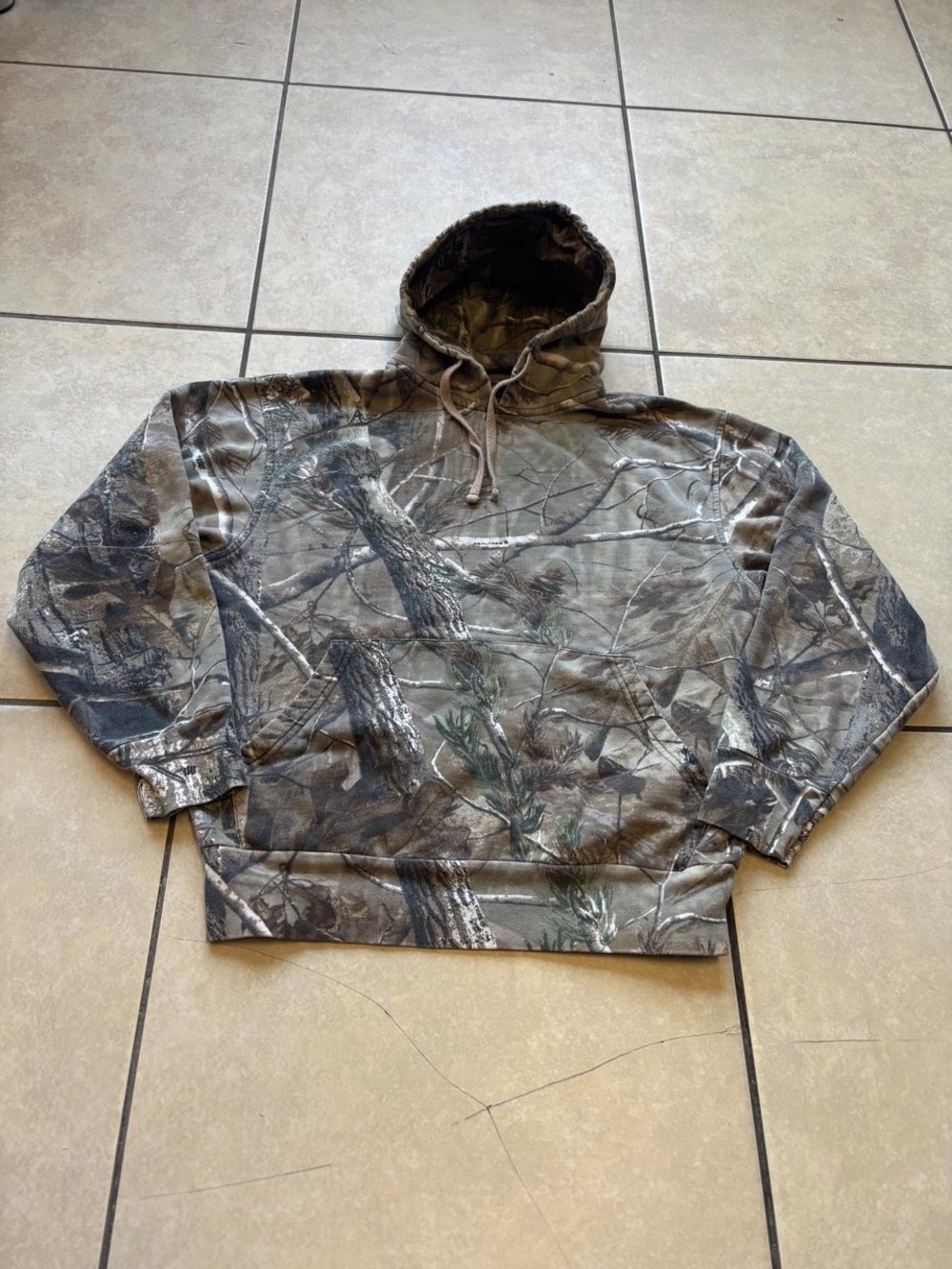 Game Winner Hoodie Mens Small Brown Camo Pullover Fleece Sweatshirt Hunting